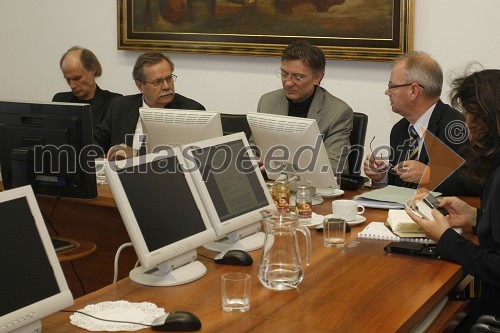 Prof. dr. Dragan Marušič, rektor Univerze na Primorskem, prof. dr. Radovan Stanislav Pejovnik, rektor Univerze v Ljubljani, prof. dr. Danijel Rebolj, rektor Univerze v Mariboru in prof. dr. Danilo Zavrtanik, rektor Univerze v Novi Gorici