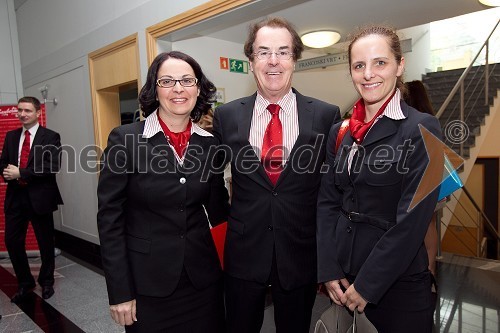 Mag. Mojca Letnik, direktorica Saubermacher Slovenija, Hans Roth, lastnik Saubermacher in Jutta Hackstock, Saubermacher Avstrija