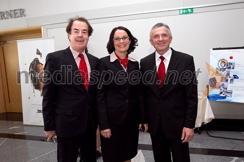 Hans Roth, lastnik Saubermacher, mag. Mojca Letnik, direktorica Saubermacher Slovenija, Rudolf Horvat, direktor Saubermacher Slovenija