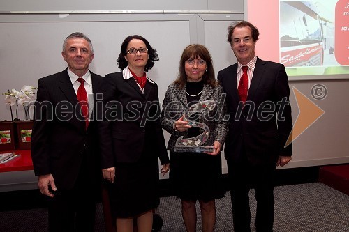 Rudolf Horvat, direktor Saubermacher Slovenija, mag. Mojca Letnik, direktorica Saubermacher Slovenija, ..., Hans Roth, lastnik Saubermacher