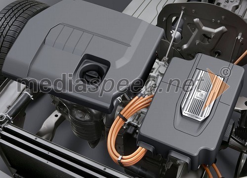 Elektromotor Voltec s 111kW in 1,4 litrski Ecotec kot generator za polnjenje akumulatorjev