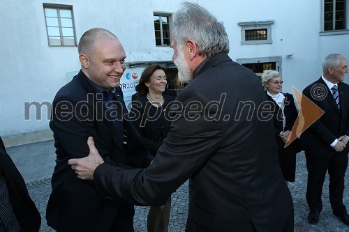 Mitja Čander, programski direktor javnega zavoda EPK Maribor 2012, Matjaž Zanoškar, poslanec