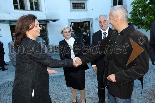 Suzana Žilić Fišer, generalna direktorica zavoda MARIBOR 2012 in Dragan Bosnić, poslanec v DZ