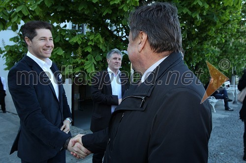 	Franc Breznik, poslanec SDS in Zoran Janković, župan Mestne občine Ljubljana