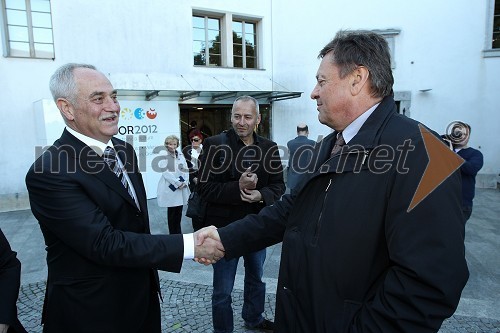 Rudi Moge, nekdanji poslanec in Zoran Janković, župan Mestne občine Ljubljana