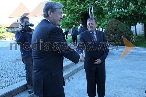 Dr. Danilo Türk, predsednik Republike Slovenije in Zoran Janković, župan Mestne občine Ljubljana