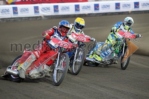 Andreas Jonsson (Švedska), Nicki Pedersen (Danska), Antonio Lindback (Švedska)