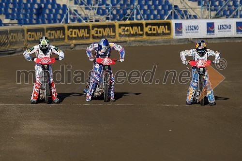 Tomasz Gollob (Poljska), Jason Crump (Avstralija), Emil Sayfutdinov (Rusija)