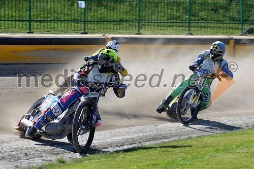 Greg Hancock (ZDA), Kiril Tcukanov (UKR), Matic Voldrih (AMTK Ljubljana)