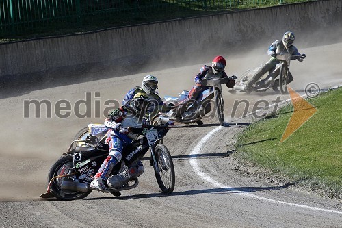 Ricky Wells (ZDA), Andriy Karpov (UKR), Nicolás Covatti (ITA), Matic Voldrih (AMTK Ljubljana)