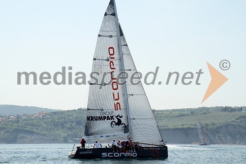 Jadrnica Scorpio s posadko, tretjeuvrščena na regati Marinada 2012