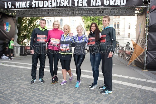 Vid Tršan, Manca Špik, pevka, Špela Grošelj, pevka, Ajda Sitar, Miss Športa 2009, Marija Šestak, atletinja in Žan Rudolf