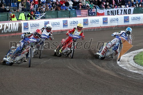 Bjarne Pedersen (Danska), Chris Harris (Velika Britanija), Andreas Jonsson (Švedska) in Tomasz Gollob (Poljska)