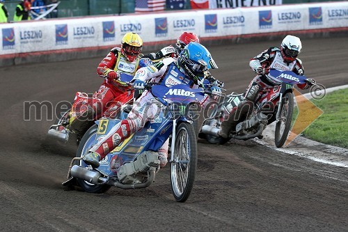 Andreas Jonsson (Švedska), Bjarne Pedersen (Danska), Tomasz Gollob (Poljska) in Chris Harris (Velika Britanija)