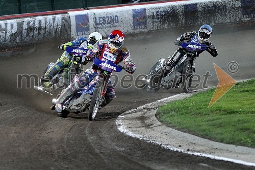 Antonio Lindback (Brazilija), Jason Crump (Avstralija) in Josef Franc (Češka)