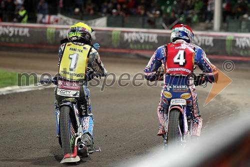 Greg Hancock (ZDA) in Jason Crump (Avstralija)