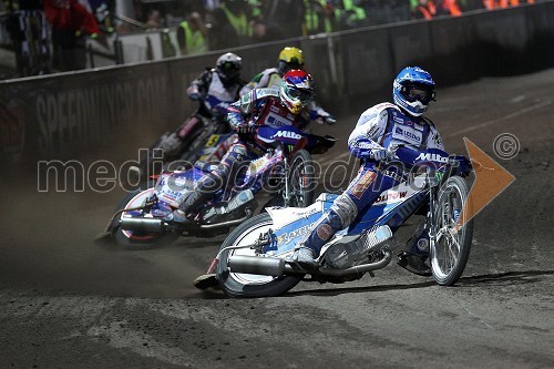 Jason Crump (Avstralija) in Nicki Pedersen (Danska)