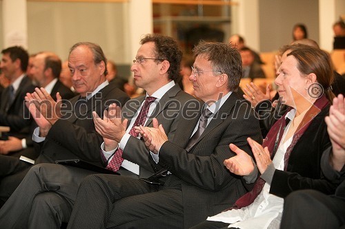 	Prof. dr. Felix Unger, predsednik Evropske akademije znanosti in umetnosti, dr. Žiga Turk, minister za izobraževanje, znanost, kulturo in šport, prof. dr. Danijel Rebolj, rektor Univerze v Mariboru in soproga Suzana Rebolj