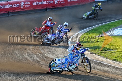 Emil Sayfutdinov (Rusija), Jason Crump (Avstralija), Andreas Jonsson (Švedska) in Antonio Lindback (Brazilija)