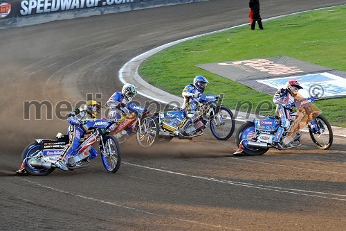 Bjarne Pedersen (Danska), Vaclav Milik (Češka), Fredrik Lindgren (Švedska) in Greg Hancock (ZDA)