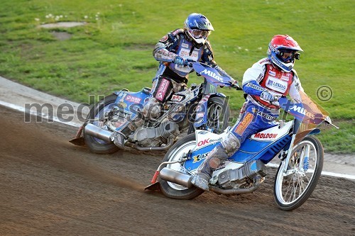 Greg Hancock (ZDA) in Nicki Pedersen (Danska)