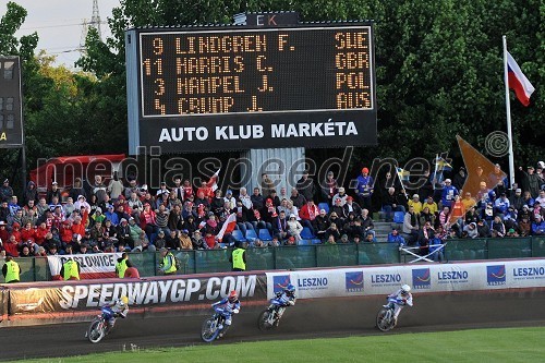 Jason Crump (Avstralija), Fredrik Lindgren (Švedska), Chris Harris (Velika Britanija) in Jaroslaw Hampel (Poljska)