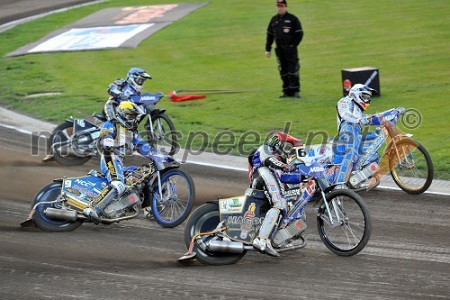 Josef Franc (Češka), Fredrik Lindgren (Švedska), Chris Holder (Avstralija) in Emil Sayfutdinov (Rusija)