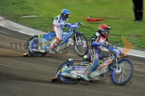 Tomasz Gollob (Poljska) in Bjarne Pedersen (Danska)