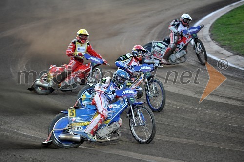 Tomasz Gollob (Poljska), Andreas Jonsson (Švedska), Bjarne Pedersen (Danska) in Chris Harris (Velika Britanija)