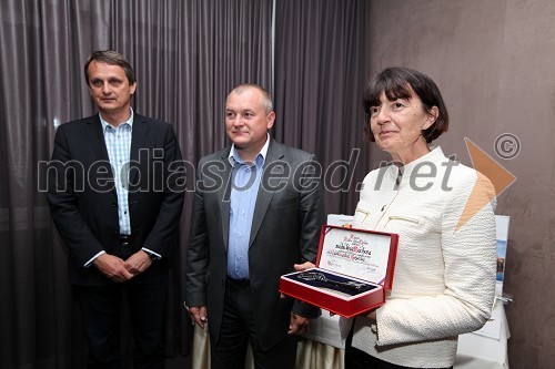 	Mag. Tomaž Kancler, podžupan MOM, 	Franc Kangler, župan MOM in prof. dr. Lučka Kajfež Bogataj, Nobelova nagrajenka