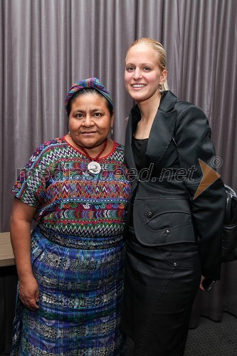 Dr. Rigoberta Menchú Tum, Nobelova nagrajenka in Anja Kolšek, vodja kabineta župana