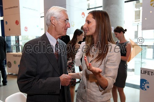 Alfred Stingl, nekdanji župan Gradca, Nataša Kos, pomočnica programskega direktorja Zavoda Maribor 2012 - EPK