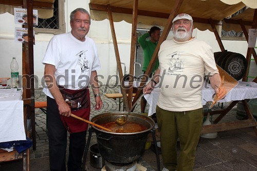 Božo Šega Lapič, kuhar in Jure Doležal, igralec