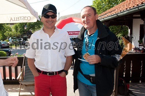 Bogdan Pušnik, svetovalec direktorja podjetja RPM in Frenk Tavčar, Porsche Slovenija d.o.o.