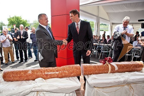 Franc Kangler, župan MOM, Jure Bojnec, predsednik uprave Košaki TMI