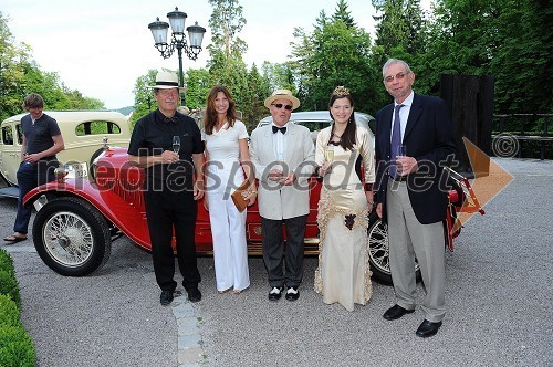 ..., Mira Arnšek Prosen, P&F Holding Vino d.o.o., ..., Martina Baškovič, Vinska kraljica Slovenije 2012 in Vladimir Puklavec, lastnik P&F Jeruzalem Ormož d.o.o.