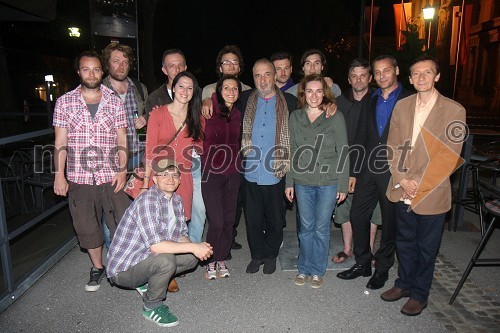 Gregor Luštek, asistent režiserja in koreograf,
Jernej Lorenci, režiser, igralci Matevž Biber, Davor Herga, Eva Kraš, Mirjana Šajinović, Matija Stipanič, Jean-Claude Carrière, dramatik, Viktor Meglič, Branko Jordan, Maša Židanik, Vladimir Vlaškalić, Danilo Rošker, direktor SNG Maribor in Vili Ravnjak, umetniški direktor Drame SNG Maribor