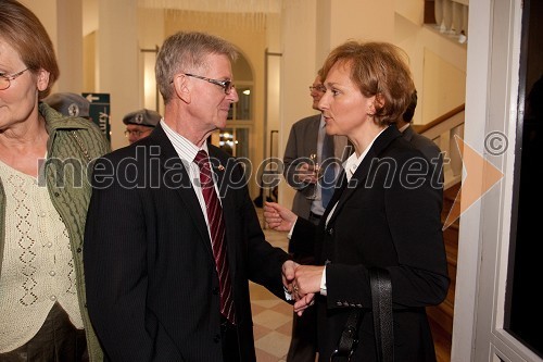 Petr Voznica, veleposlanik Češke v Sloveniji in dr. Barbara Jaki, direktorica Narodne galerije