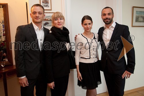 Peter Slak, Saša Novak, Perdnod Ricard, Meta Kač, novinarka in Martin Kosaber, Brand manager Pernod Ricard