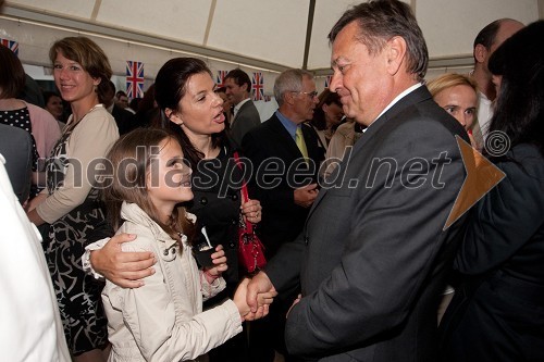 Klara, mama Sonja Šmuc, izvršna direktorica Združenja Manager in 	Zoran Jankovič, župan Mestne občine Ljubljana