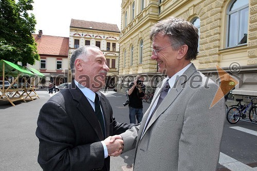 Gilberto Fonseca Guimaraes de Moura, veleposlanik Brazilije in prof. dr. Danijel Rebolj, rektor Univerze v Mariboru