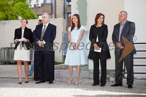 Werner Burkart, veleposlanik Nemčije v Sloveniji, Nataša Kos, pomočnica programskega direktorja Zavoda Maribor 2012 - EPK, dr. Suzana Žilič Fišer, generalna direktorica zavoda Maribor 2012 - Evropska prestolnica kulture in Franc Kangler, župan Mestne občine Maribor