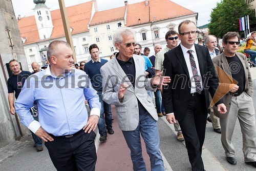 	Franc Kangler, župan MOM, Jože Flašker, profesor na Fakulteti za strojništvo in Radovan Žerjav, minister za gospodarski razvoj in tehnologijo RS