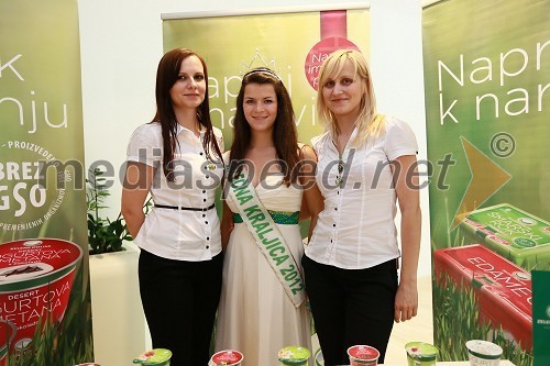 Eva Keržič, Mlečna kraljica Zelene doline 2012 s hostesama