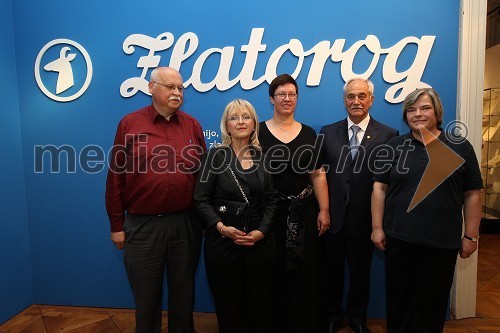 Marjan Matjašič, muzejski svetovalec, Melita Ferlež, direktorica Henkel Slovenija, dr. Aleksandra Berberih Slana, direktorica Muzeja narodne osvoboditve Maribor, Rudi Moge, nekdanji poslanec in predsednik Sveta zavoda Maribor 2012 - EPK in Sveta SNG Maribor ter Mira Grašič, muzejska svetovalka