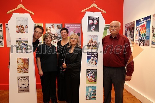 Uroš Lehner, oblikovalec, Mira Grašič, muzejska svetovalka, dr. Aleksandra Berberih Slana, direktorica Muzeja narodne osvoboditve Maribor, Melita Ferlež, direktorica Henkel Slovenija in Marjan Matjašič, muzejski svetovalec