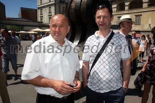 Milan Mikl, podžupan Mestne občine Maribor ter Franci Virtič, načelnik PP Tabor in šahist