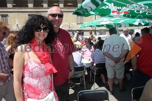 Nataša Matijevič, mestna svetnica MOM in Bojan Matijevič, podjetnik