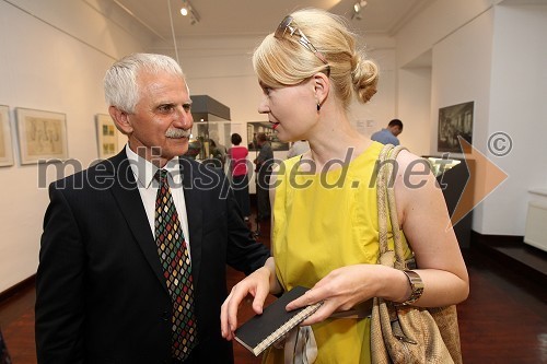 Franc Gerič, direktor Galerije-Muzeja Lendave ter Tanja Šimonka, direktorica Zavoda za kulturo in promocijo Lendava