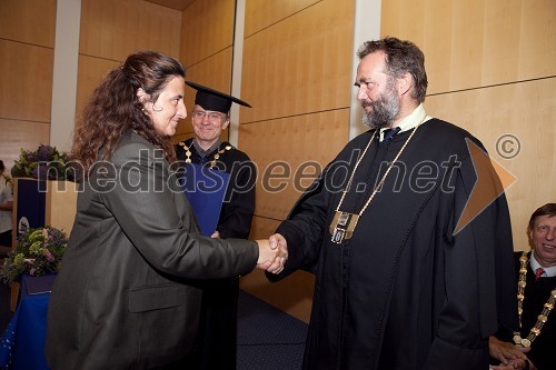 Dr. Darja Bernik, Fakulteta za varnostne vede Univerze v Mariboru in prof. dr. Gorazd Meško, dekan Fakultete za varnostne vede Univerze v Mariboru